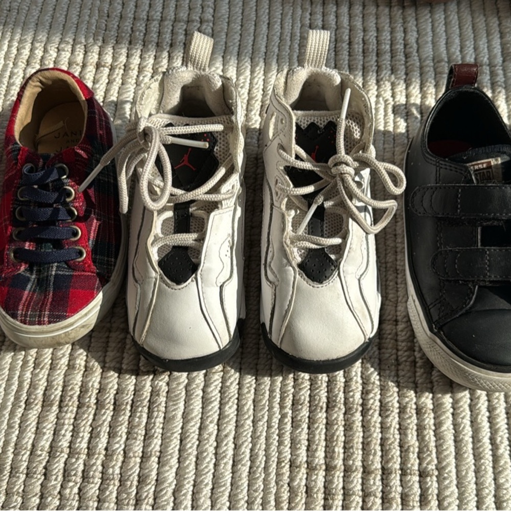 Kids' Black and White Sneakers
